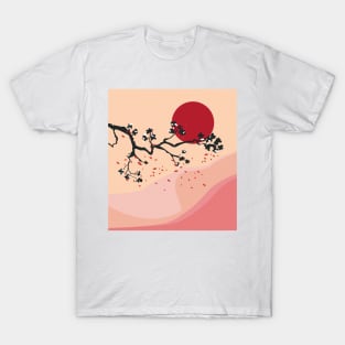 Sakura Abstract T-Shirt